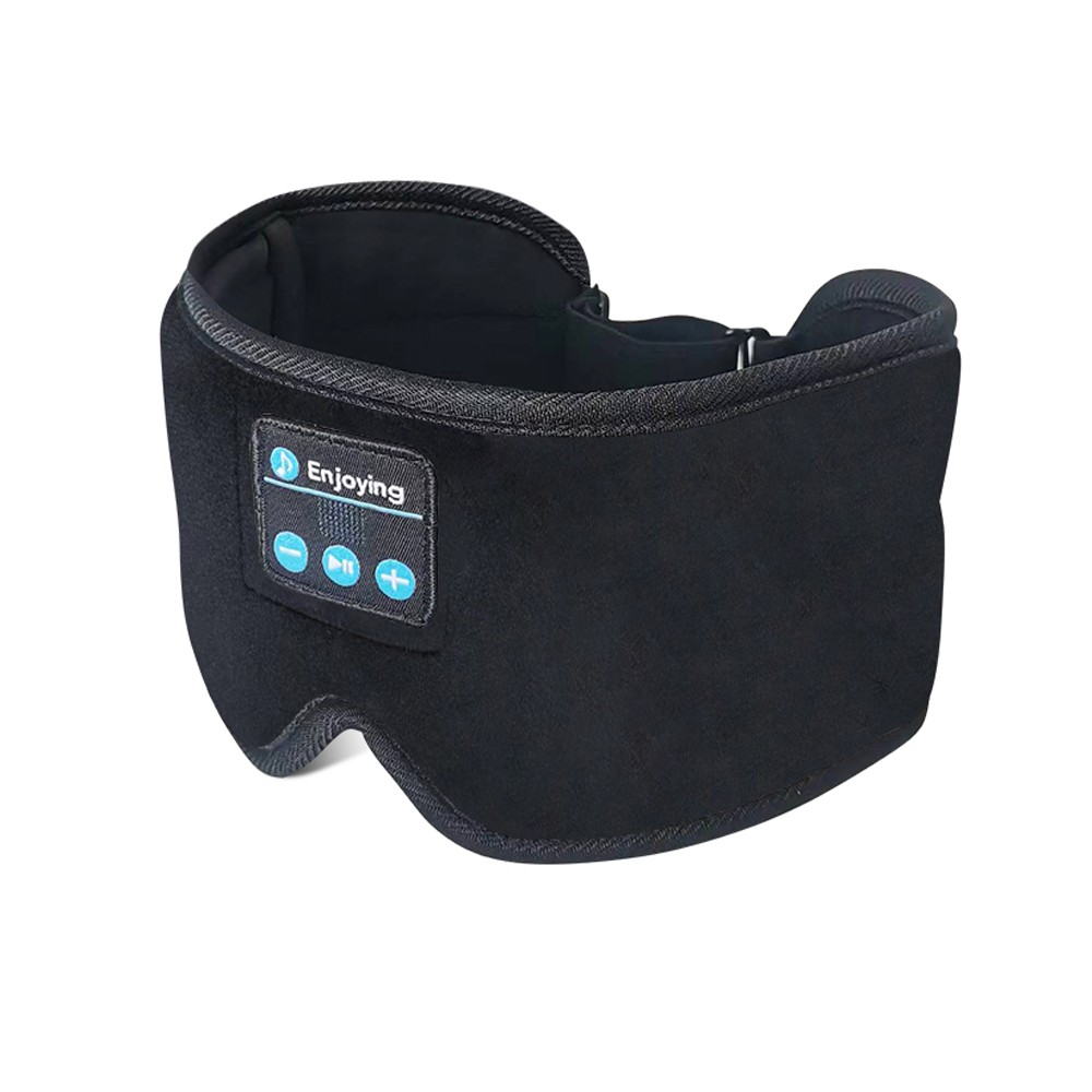 3D Bluetooth Slaapoogmasker HD Stereoluidspreker Zwart