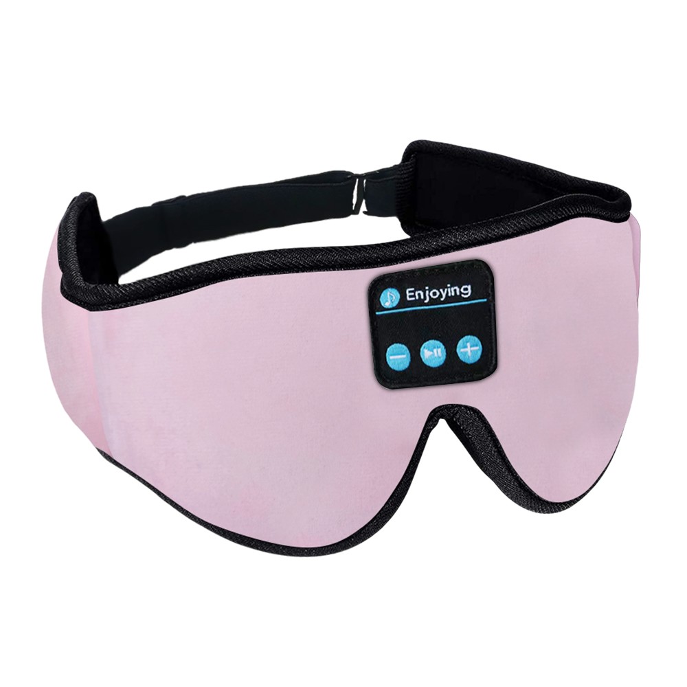 3D Bluetooth Slaapoogmasker Slaapkoptelefoon Roze