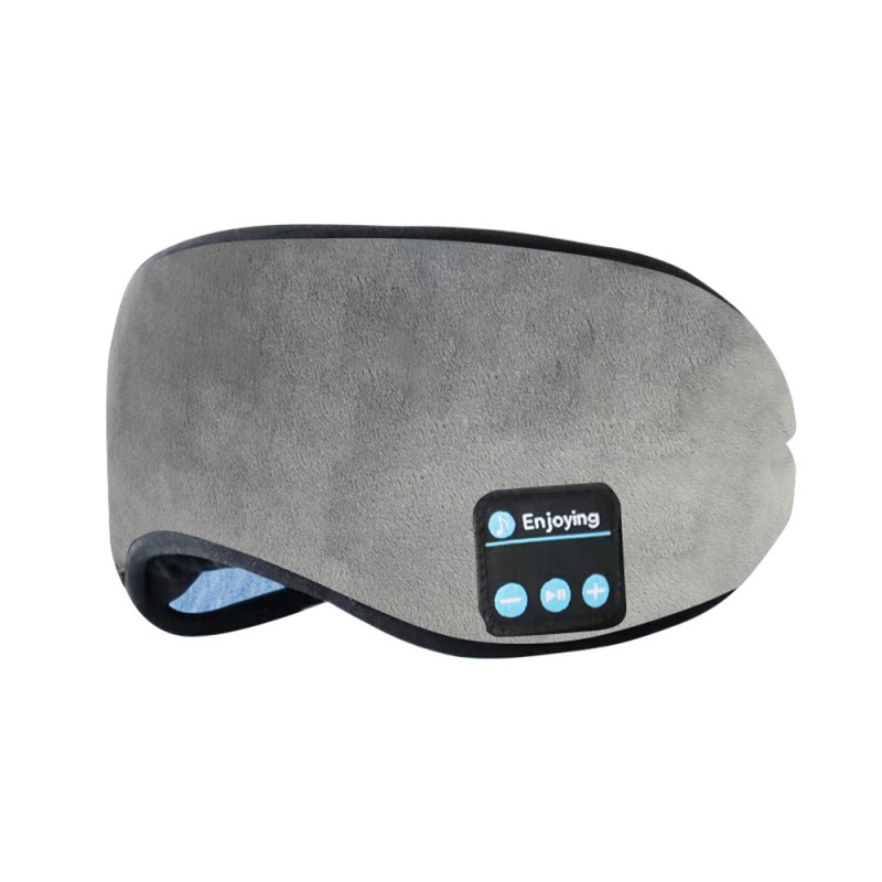 Katoenen Bluetooth-slaapoogmasker Slaaphoofdtelefoon grijs