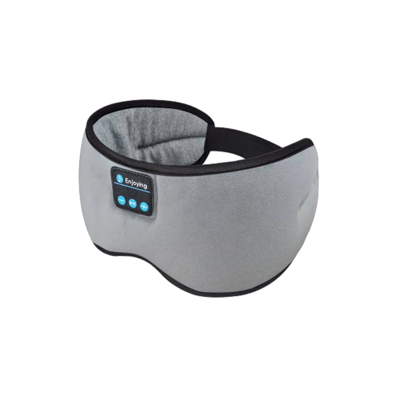 Katoengrijs gecentreerd Bluetooth-oogmasker