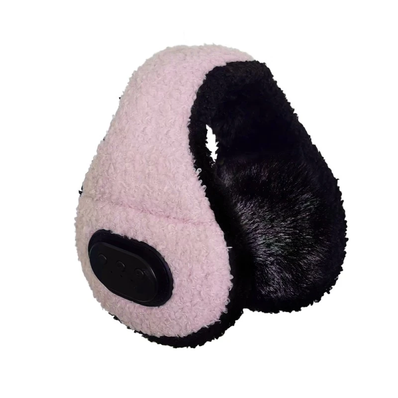 Roze Terry Bluetooth -oormuffs