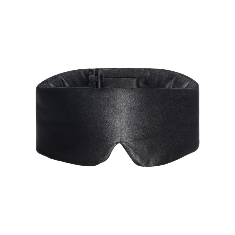 Zijde zwart oogmasker zonder neus