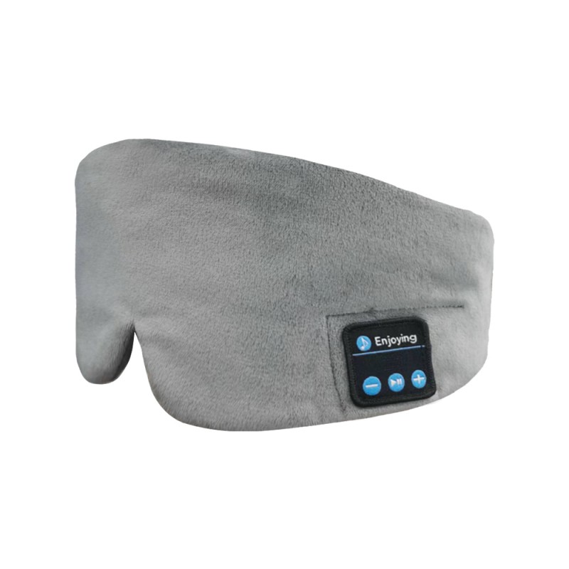 Zijden Bluetooth Slaapoogmasker Slaaphoofdtelefoon Grijs
